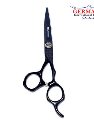 Matte Black Damascus Cutting Scissors