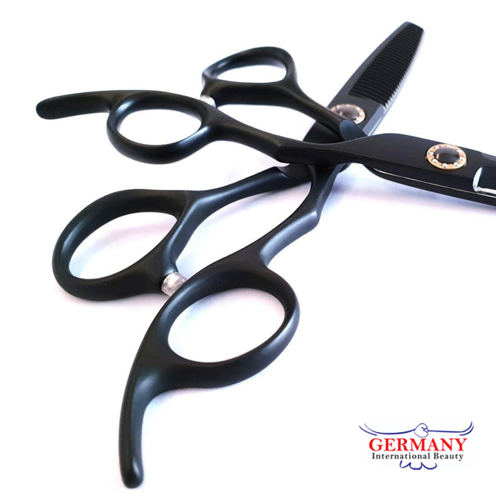 Matte Black Hairdressing Scissor Set - Image 2