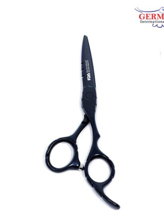 Matte Black Offset Hairdressing Scissor Set