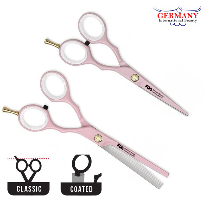Pre Style Ergo Pink Hairdressing Scissor Set - Image 3