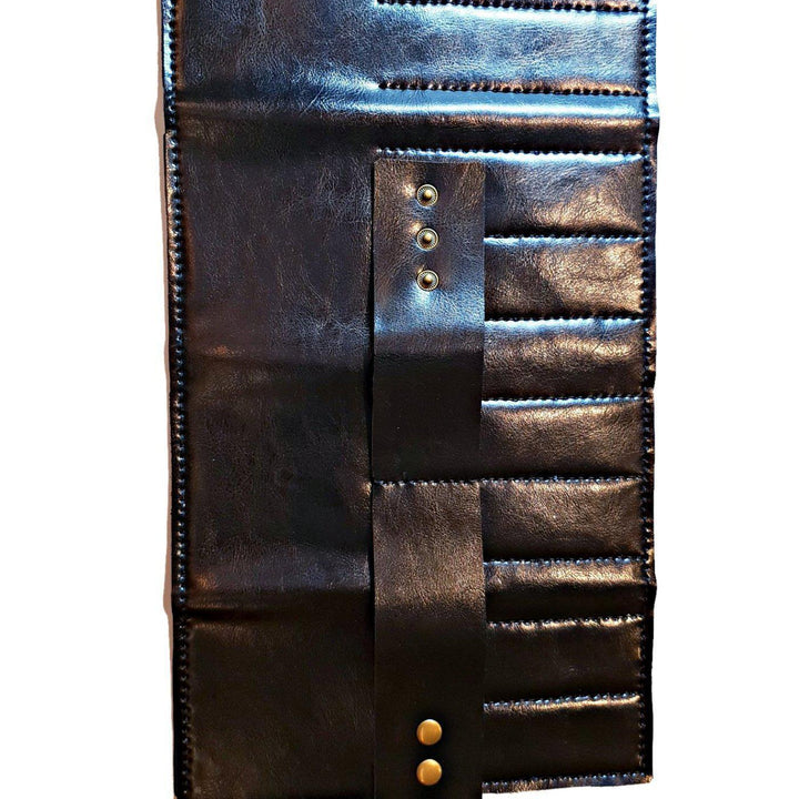 Premium Black Scissor Wallet: 8 Piece Roll-Up Shear Wallet - Image 2